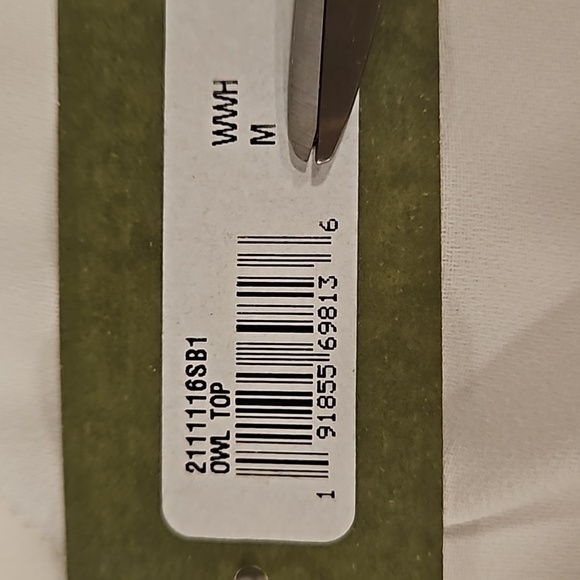 💕TRINA TURK💕 Owl Top ~ White Medium M NWT - Picture 11 of 12